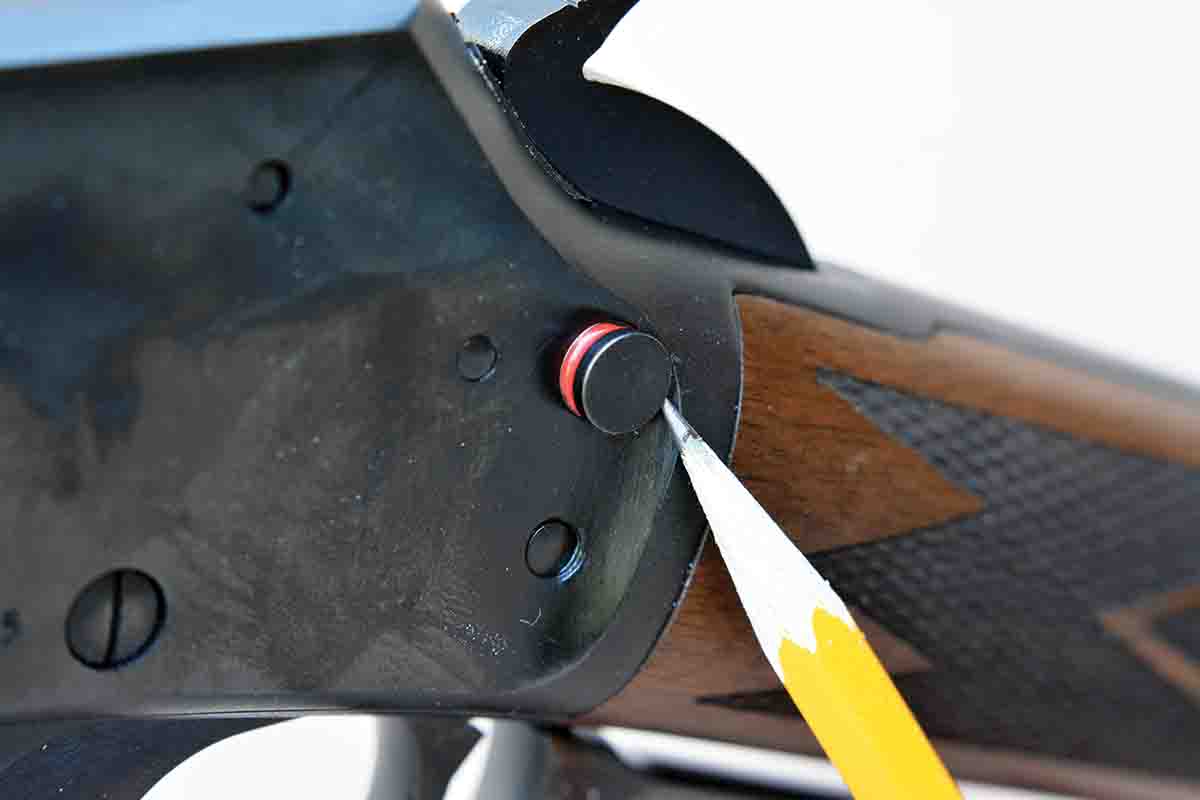 The new Ruger-produced Marlin features the manual cross-bolt safety that first appeared in 1983.